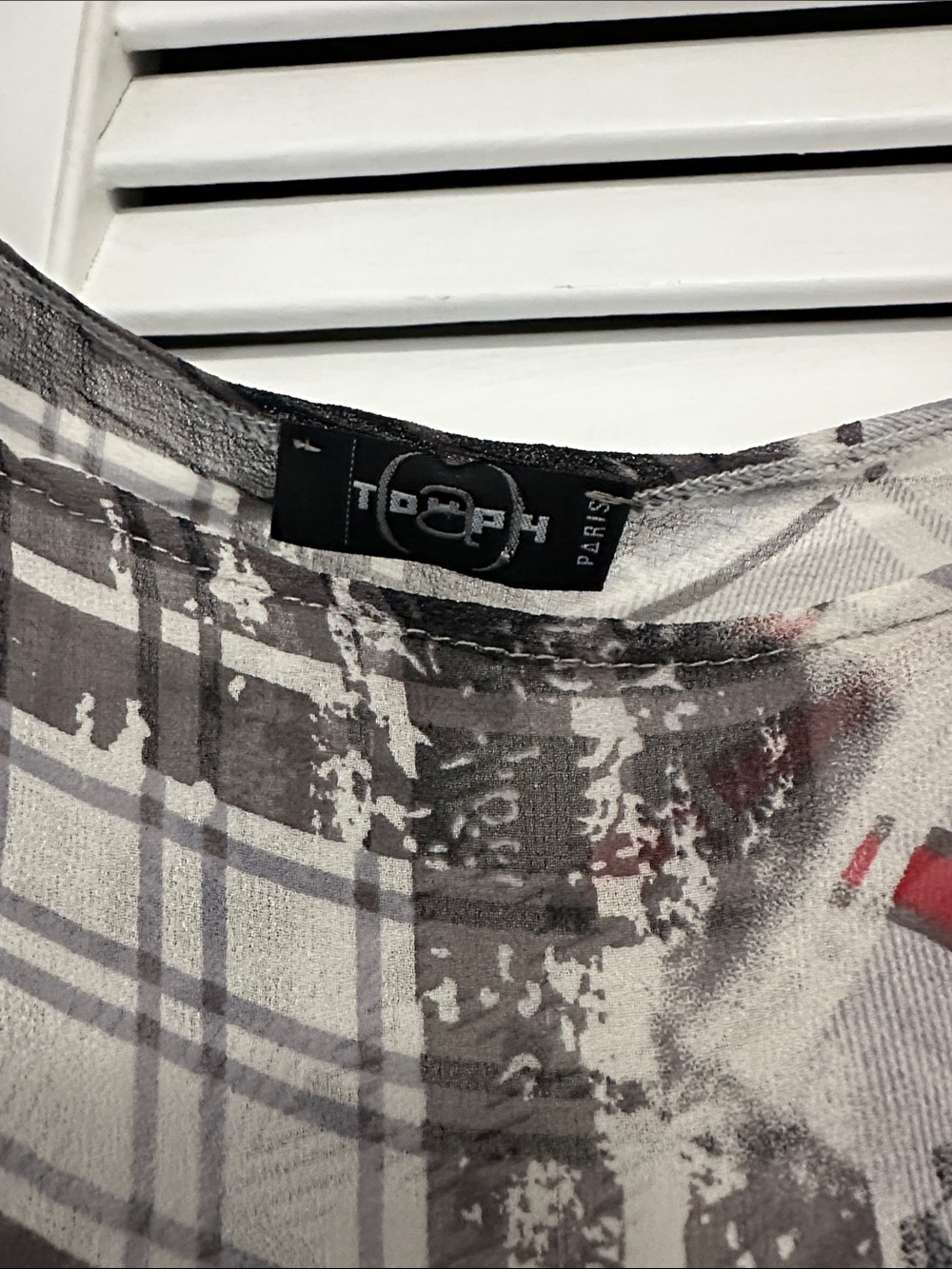 Toupy 100% silk vintage blouse - Picture 4 of 8